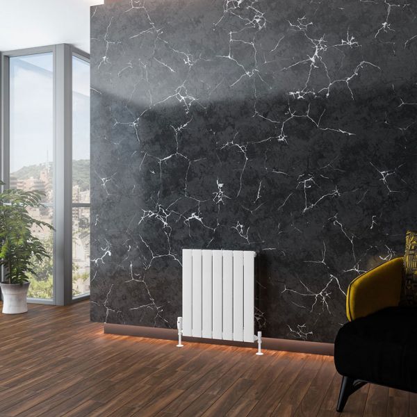Eastbrook Addington Type 10 600 x 514 Gloss White Aluminium Designer Radiator #2
