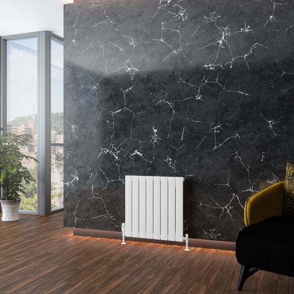 Eastbrook Addington Type 10 600 x 588 Gloss White Aluminium Designer Radiator #2