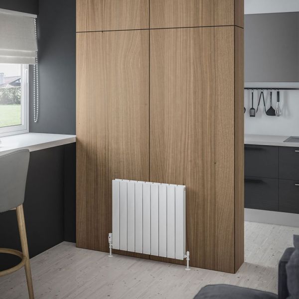 Eastbrook Addington Type 20 600 x 662 Gloss White Aluminium Designer Radiator #2