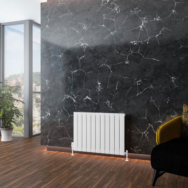 Eastbrook Addington Type 10 600 x 810 Gloss White Aluminium Designer Radiator #2