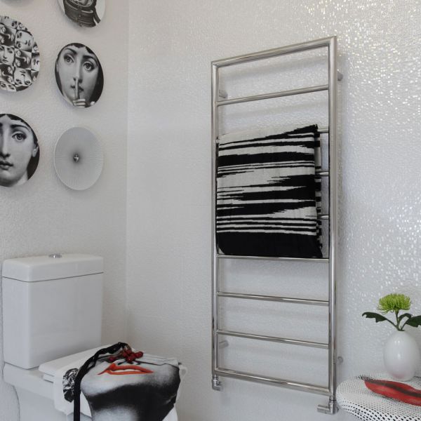 JIS Sussex Alfriston 1260mm x 520mm Designer Stainless Steel Towel Rail #3