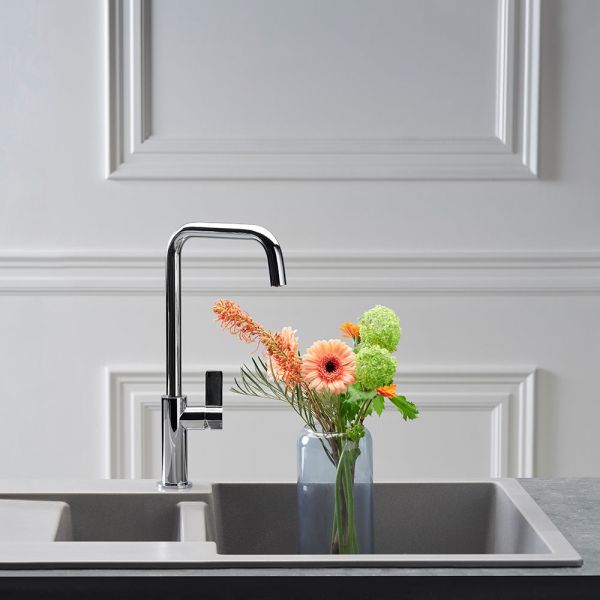 Reginox Amsterdam Grey 1.5 Bowl Granite Kitchen Sink 1000 x 500mm #3