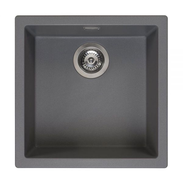 Reginox Amsterdam Grey 1 Bowl Granite Kitchen Sink 460 x 460mm