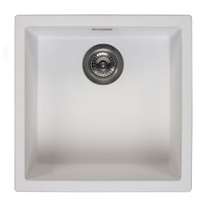 Reginox Amsterdam White 1 Bowl Granite Kitchen Sink 460 x 460mm