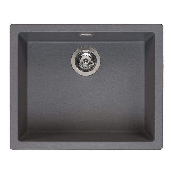 Reginox Amsterdam Grey 1 Bowl Granite Kitchen Sink 560 x 460mm