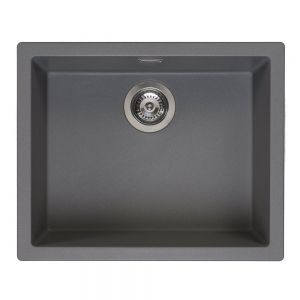 Reginox Amsterdam Grey 1 Bowl Granite Kitchen Sink 560 x 460mm
