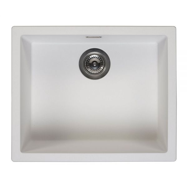 Reginox Amsterdam White 1 Bowl Granite Kitchen Sink 560 x 460mm