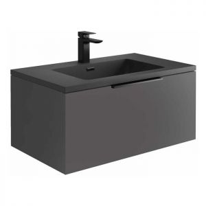 Apex Ambience Matt Grey 800 Wall Hung Vanity Unit