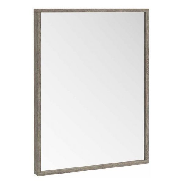 Apex Ambience Grey Oak Rectangular Bathroom Mirror 800 x 600mm