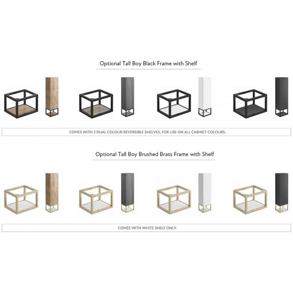 Apex Ambience Grey Oak Tall Bathroom Storage Unit #4