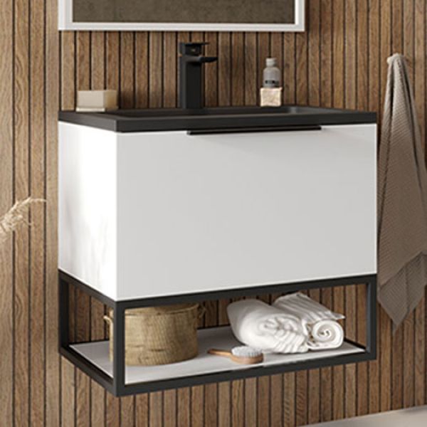 Apex Ambience Matt White 600 Wall Hung Vanity Unit #2