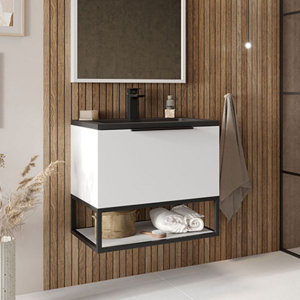 Apex Ambience Matt White 800 Wall Hung Vanity Unit #2
