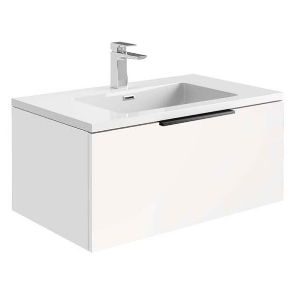 Apex Ambience Matt White 800 Wall Hung Vanity Unit