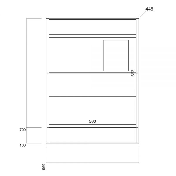 Apex Bella Matt Grey 600 Floor Standing Vanity Unit and Basin #3