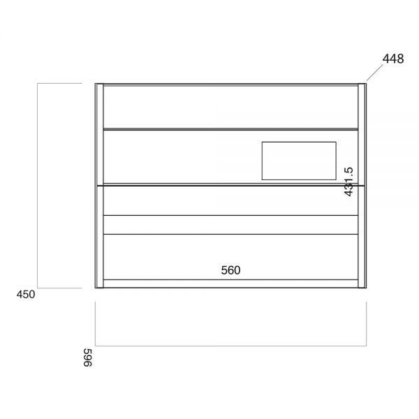 Apex Bella White 600 Wall Hung Vanity Unit and Basin #3