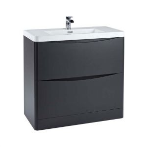 Apex Bella Matt Grey 900 Floor Standing Vanity Unit and Basin