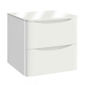 Apex Bella White 500 Wall Hung Vanity Unit and White Worktop