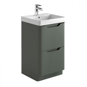 Apex Ella Matt Anthracite 500 Floor Standing Vanity Unit and Basin