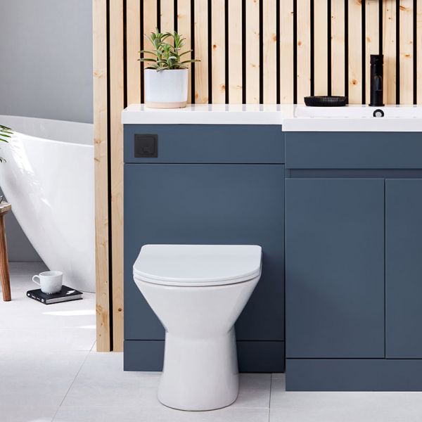 Apex Empire Matt Blue Toilet Unit #2