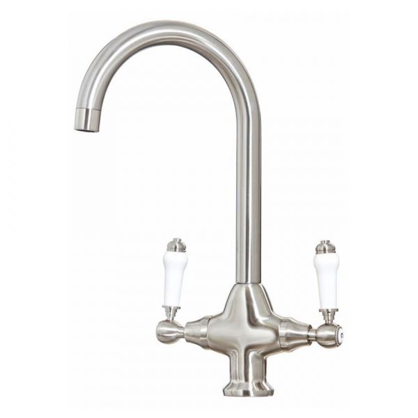 Apex Harrogate Brushed Nickel Mono Kitchen Mixer Tap