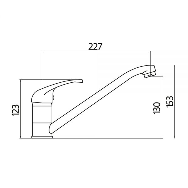 Apex Aruba Brushed Nickel Mono Kitchen Mixer Tap #2