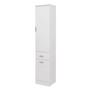 Apex Lanza Matt White Tall Bathroom Storage Unit