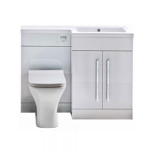 Apex Lili White 1100 Vanity and WC Unit Pack Right Hand