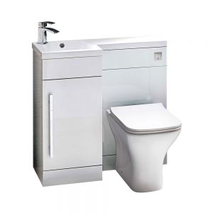 Apex Lili White 900 Vanity and WC Unit Pack Left Hand