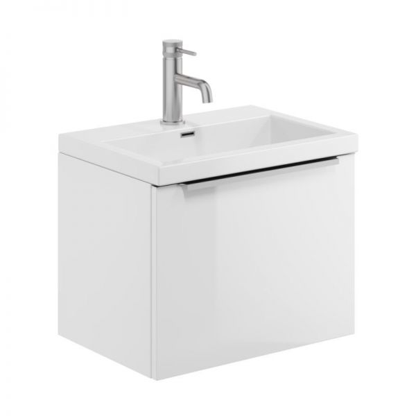 Apex Muro Plus White 500 Wall Hung Vanity Unit and Basin