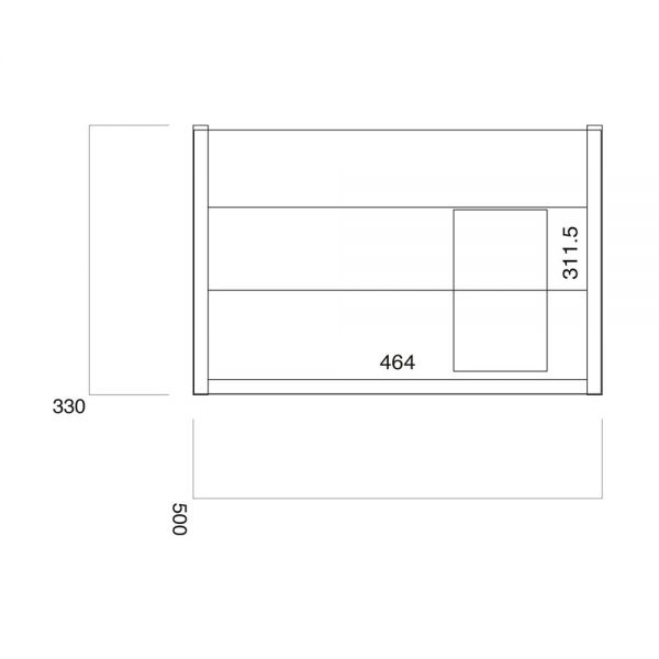 Apex Muro Plus White 500 Wall Hung Vanity Unit and Basin #2