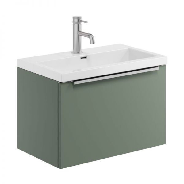 Apex Muro Plus Green 600 Wall Hung Vanity Unit and Basin