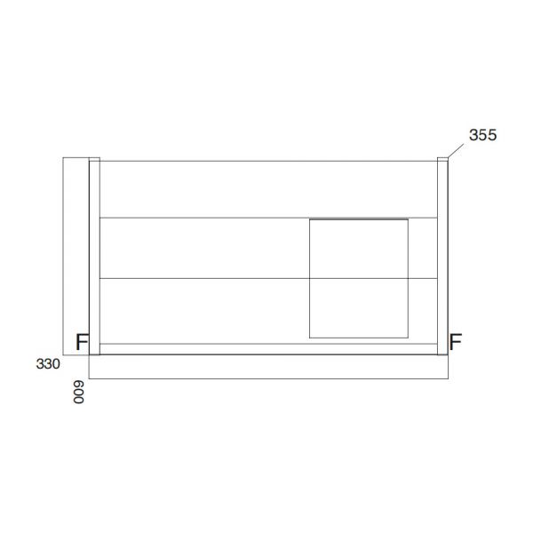 Apex Muro Plus Green 600 Wall Hung Vanity Unit and Basin #2