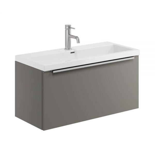 Apex Muro Plus Grey 800 Wall Hung Vanity Unit and Basin
