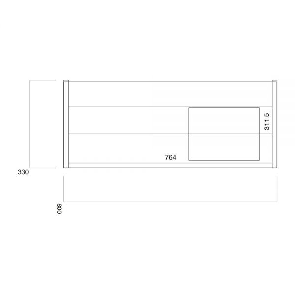 Apex Muro Plus White 800 Wall Hung Vanity Unit and Basin #2