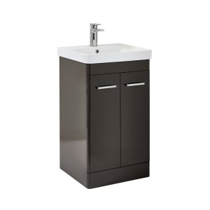 Apex Rossini Grey 500 Floor Standing Vanity Unit and Basin