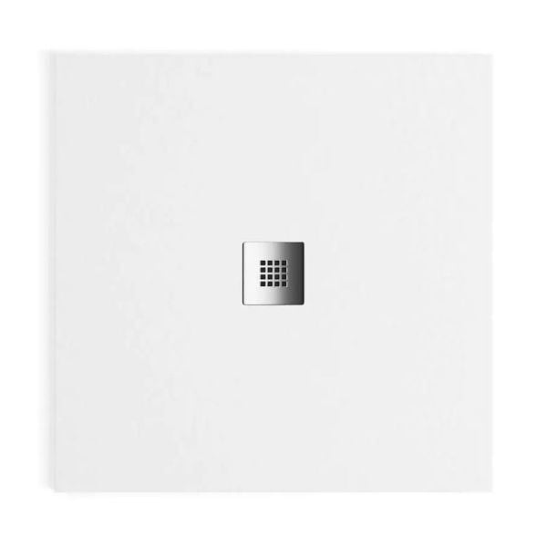 Apex Square 1000 x 1000 White Slate Effect Shower Tray