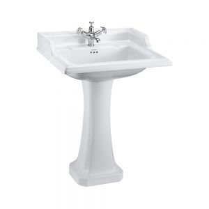 Burlington Classic 650mm Square Basin and Pedestal B15