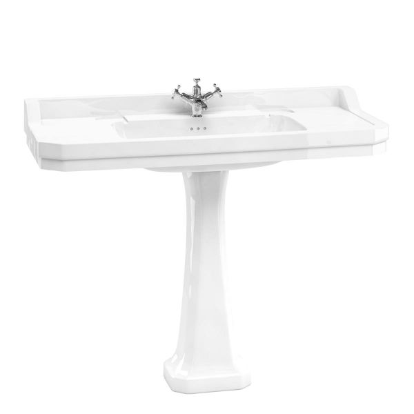 Burlington Edwardian 1200mm Rectangular Basin and Pedestal B19