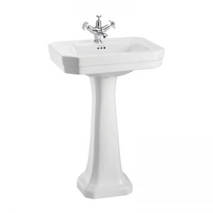 Burlington Victorian 560mm Rectangular Basin and Pedestal B2