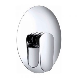 JTP Base Chrome Single Outlet Manual Shower Valve