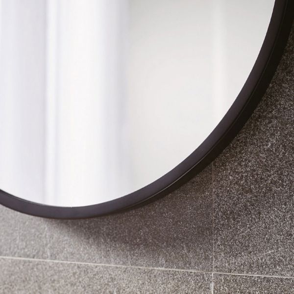 Origins Living Round Black Docklands Mirror 800 x 800mm #3