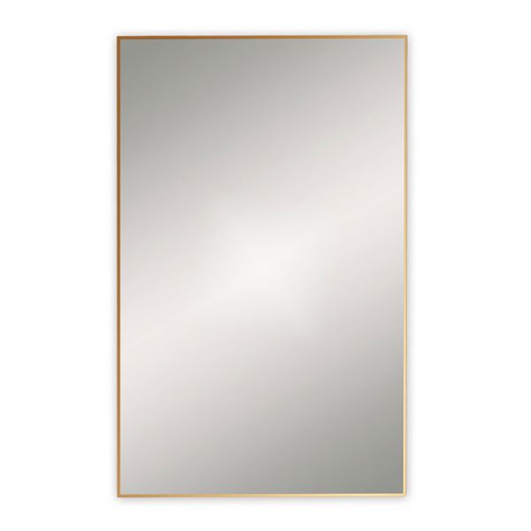 Origins Living Brushed Brass Docklands Mirror 800 x 500mm