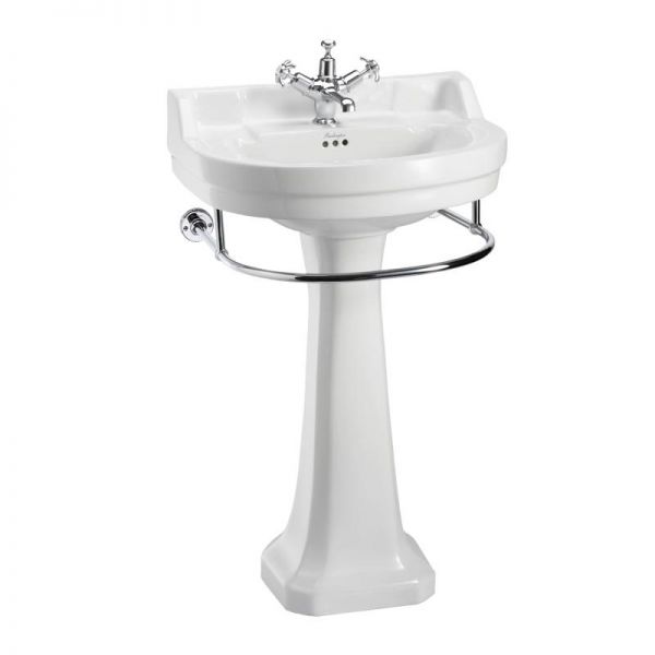 Burlington Edwardian 560mm Round Basin and Pedestal B6 #3