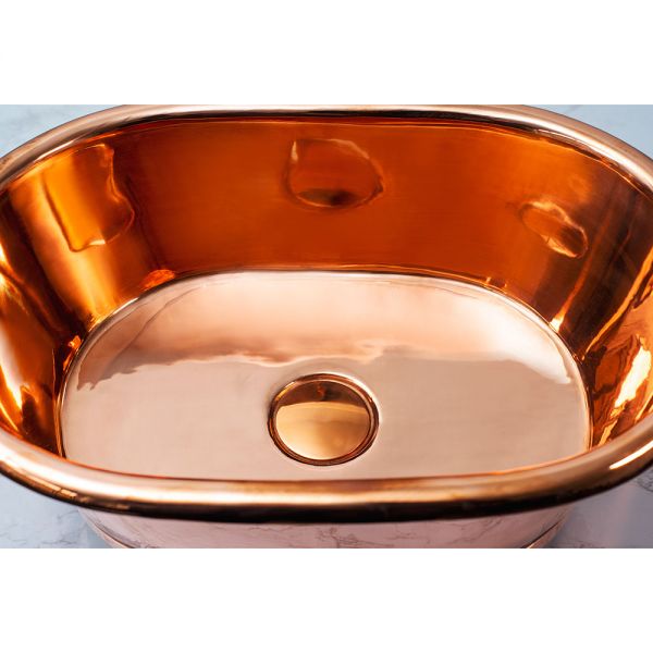 BC Designs Copper Countertop Basin 530 x 345mm BAC050 #3