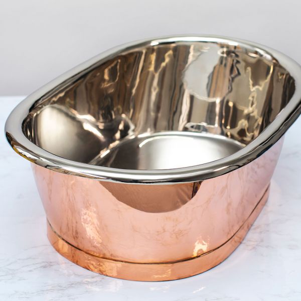 BC Designs Nickel and Copper Countertop Basin 530 x 345mm BAC055 #2