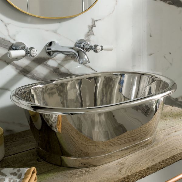 BC Designs Nickel Countertop Basin 530 x 345mm BAC060 #4