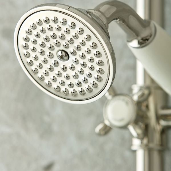 Vado Booth &amp; Co Axbridge Nickel 2 Outlet Exposed Thermostatic Shower Column #4