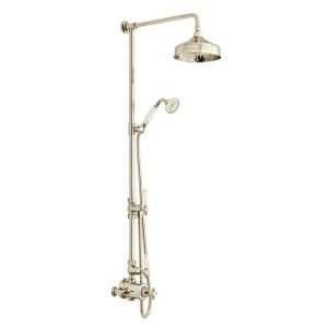 Vado Booth & Co Axbridge Nickel 2 Outlet Exposed Thermostatic Shower Column