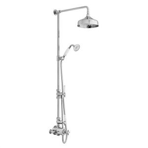 Vado Booth & Co Axbridge Chrome 2 Outlet Exposed Thermostatic Shower Column