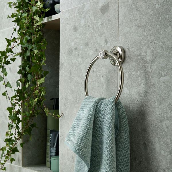 Vado Booth &amp; Co Axbridge Nickel Towel Ring #2